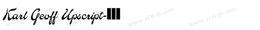 Karl Geoff Upscript字体转换